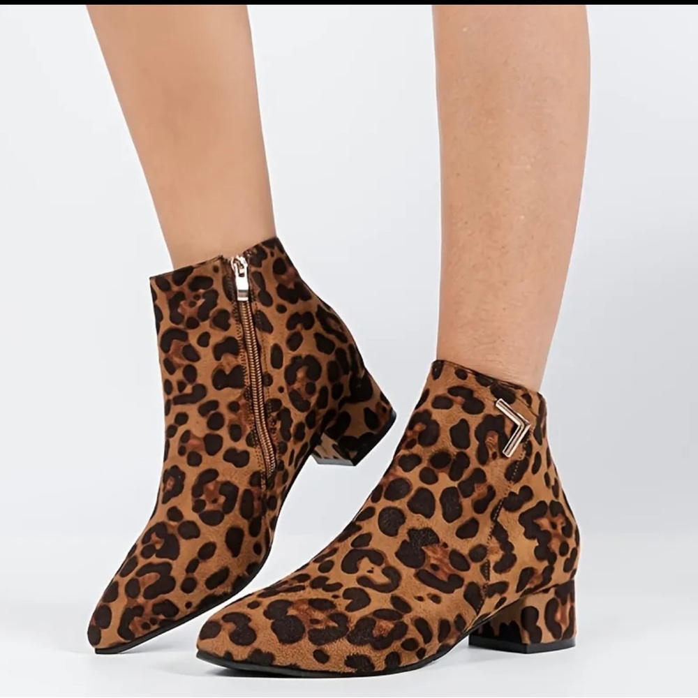 ALEX MARIE TIONNA LEOPARD HAIRCALF BOOTIES
